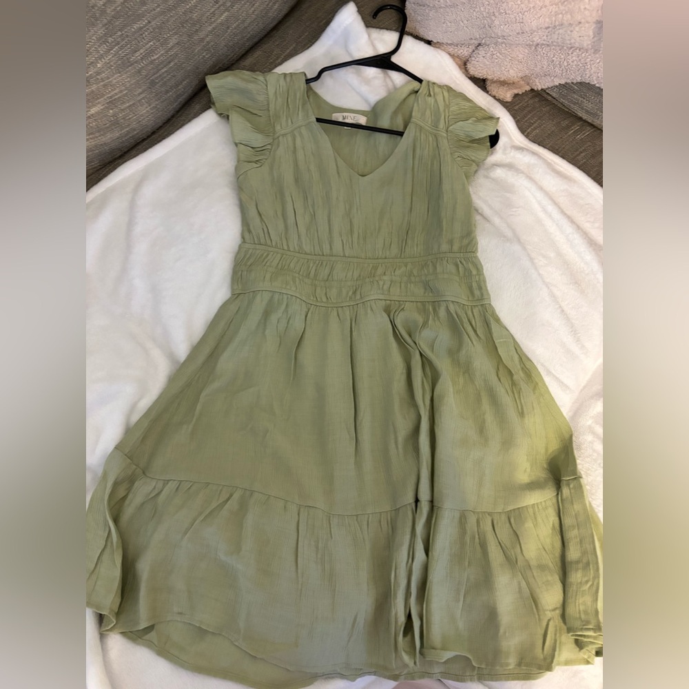 Nordstrom Rack Sage Green Mini Dress